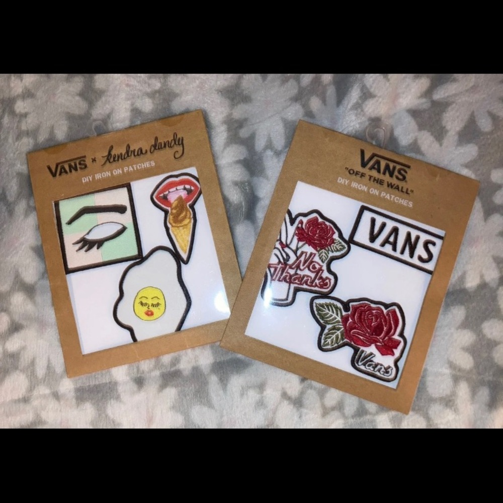 Vans DIY iron on patches x2